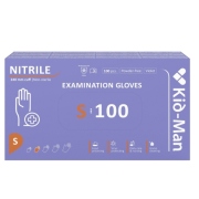 Pirštinės nitrilinės be pudros violetinės S dydis Kid-man N100
